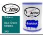 Preview: Subaru, Blue Green Metallic, 340: 500ml Lackdose, von ATW Autoteile West.